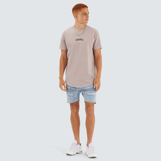 Prime Dual Curved Tee - Pigment Etherea