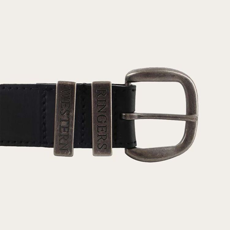 Ringers Western James Belt - Black / Silver (view 2)