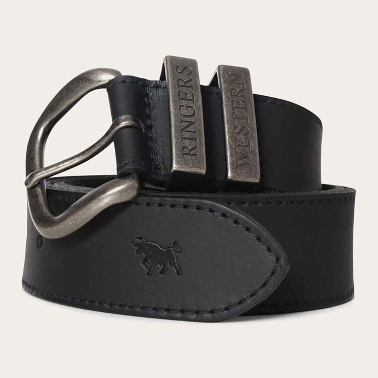 Ringers Western James Belt - Black / Silver