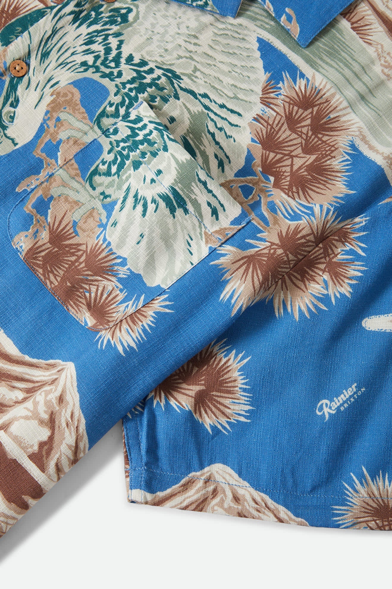 Brixton Rainier X Brixton S/S Wvn - Blue Sky (view 9)