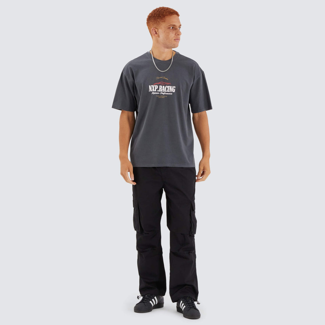 Rein Box Fit Tee - Pigment Asphalt