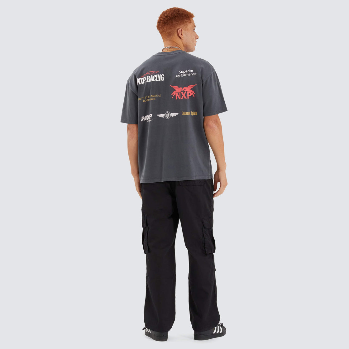 Rein Box Fit Tee - Pigment Asphalt