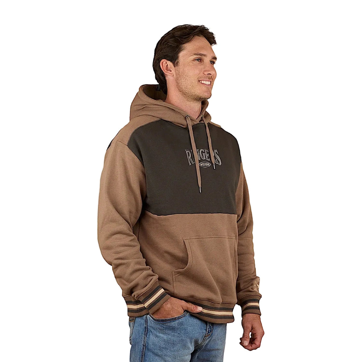 Ringers Western Barrow Creek Mens  Pullover Hoodie - Mushroom (view 3)