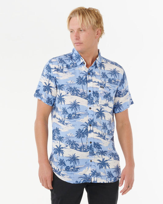 Dreamer Barrel Killa Short Sleeve Shirt - Sky Blue