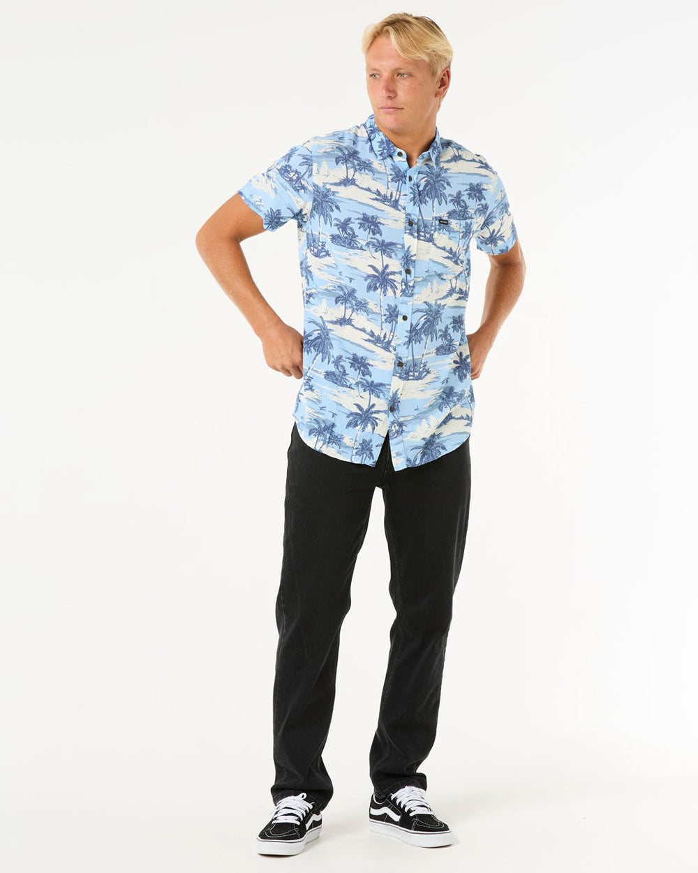 Dreamer Barrel Killa Short Sleeve Shirt - Sky Blue - Catani Clothing