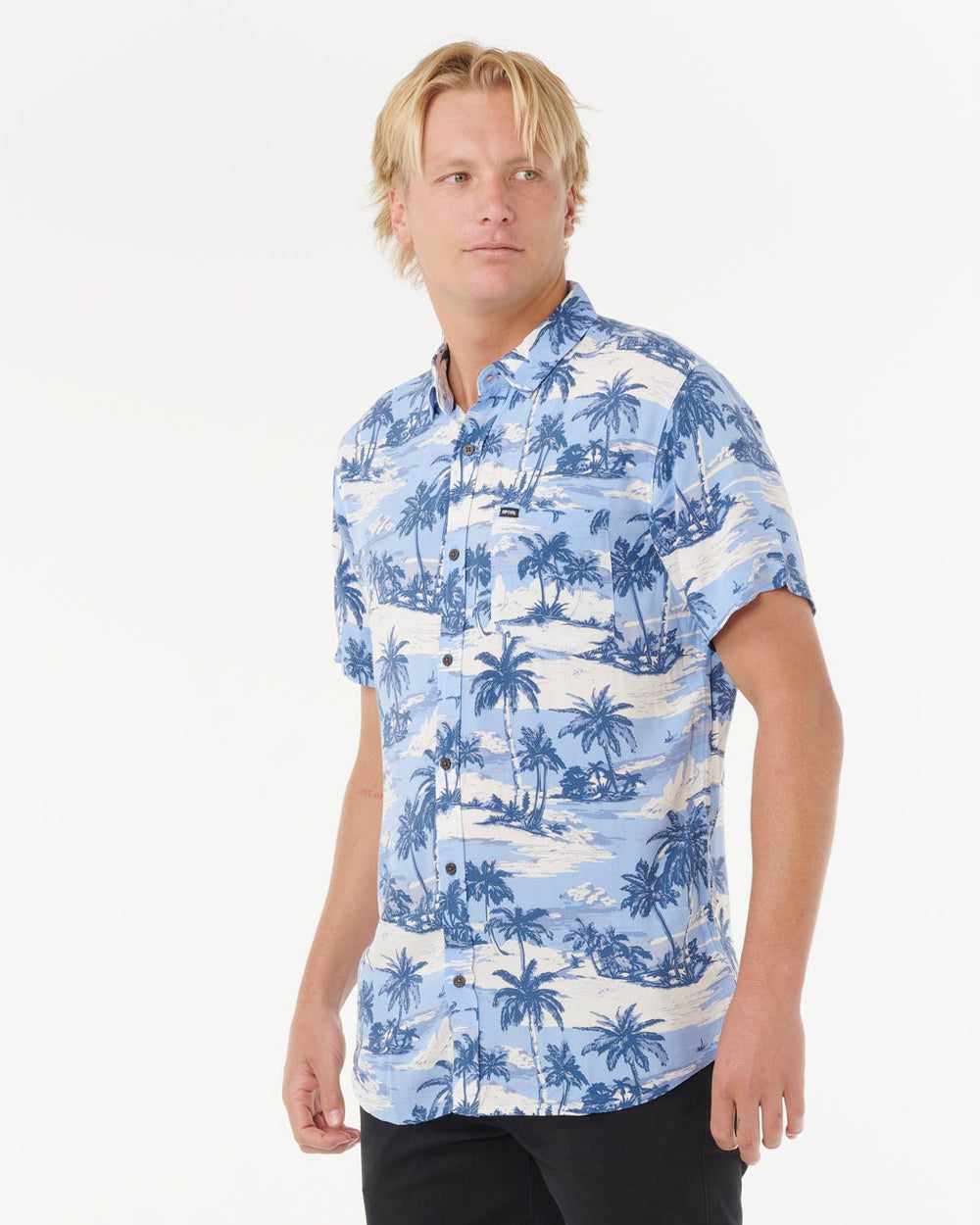 Dreamer Barrel Killa Short Sleeve Shirt - Sky Blue - Catani Clothing