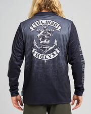 Mad Hueys Sailor Anchor Fishing Jersey Charcoal, front view