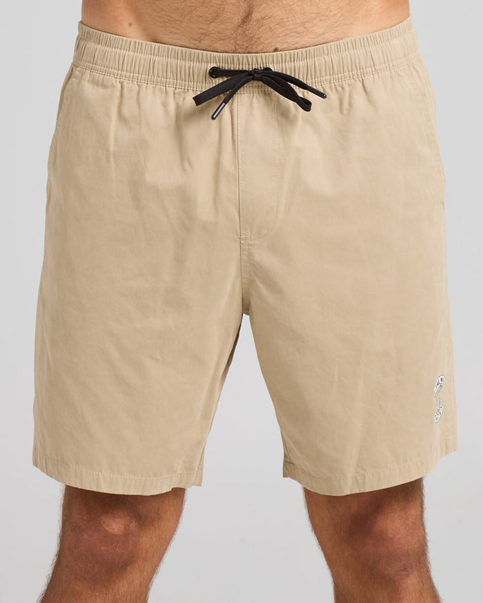 Skull Anchor 18" Volley Short - Taupe
