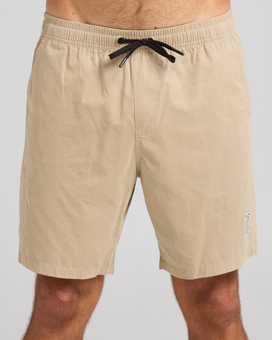 Skull Anchor 18" Volley Short - Taupe
