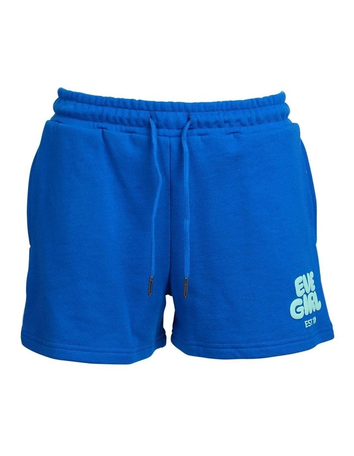 Eve Girl Sports Club Fleece Short in cobalt - back