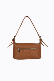 Luna Shoulder Bag - Tan Pebble / Gold - Catani Clothing