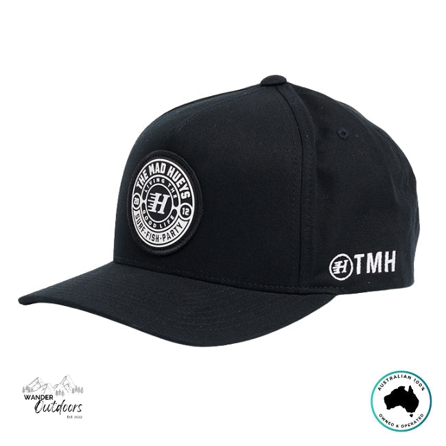 The Mad Hueys Good Life Twill Snapback Black - side view