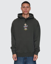 Against All Odds Slouch Pull On Hood - Oil Green - Catani Clothing