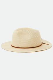 Wesley Straw Packable Fedora - Tan - Catani Clothing