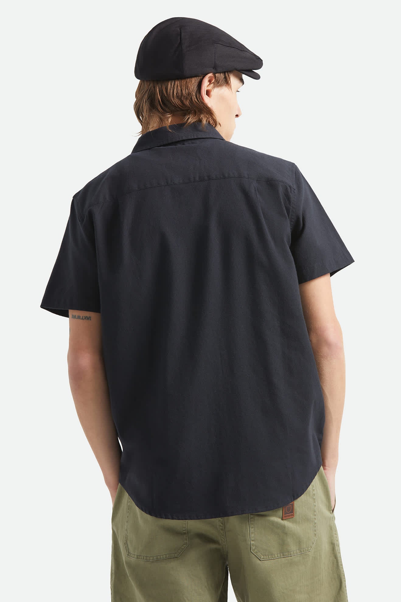 Brixton Sanford Oxford S/S Wvn - Black (view 4)
