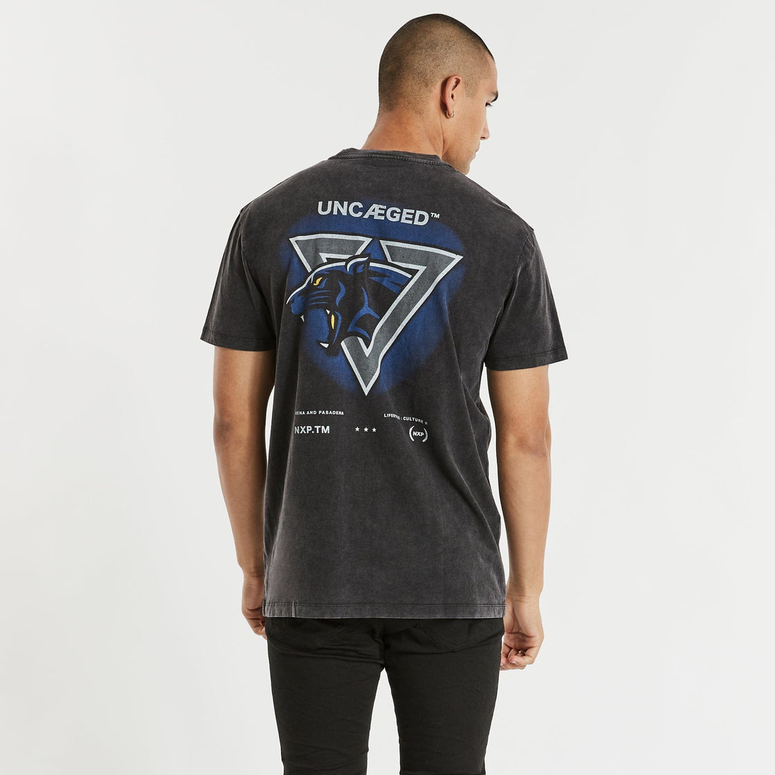 Uncaged Tee - Mineral Black