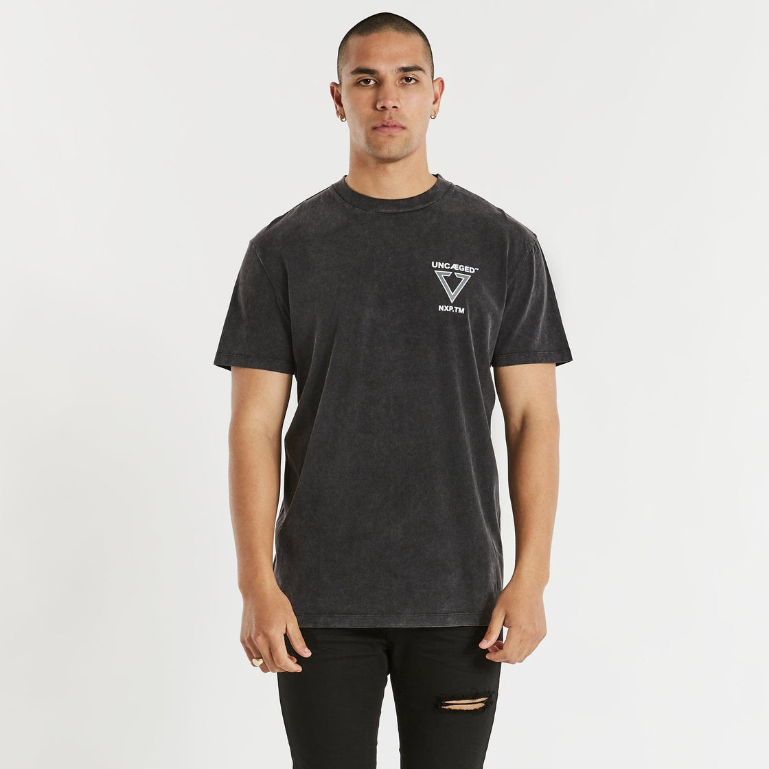 Uncaged Tee - Mineral Black