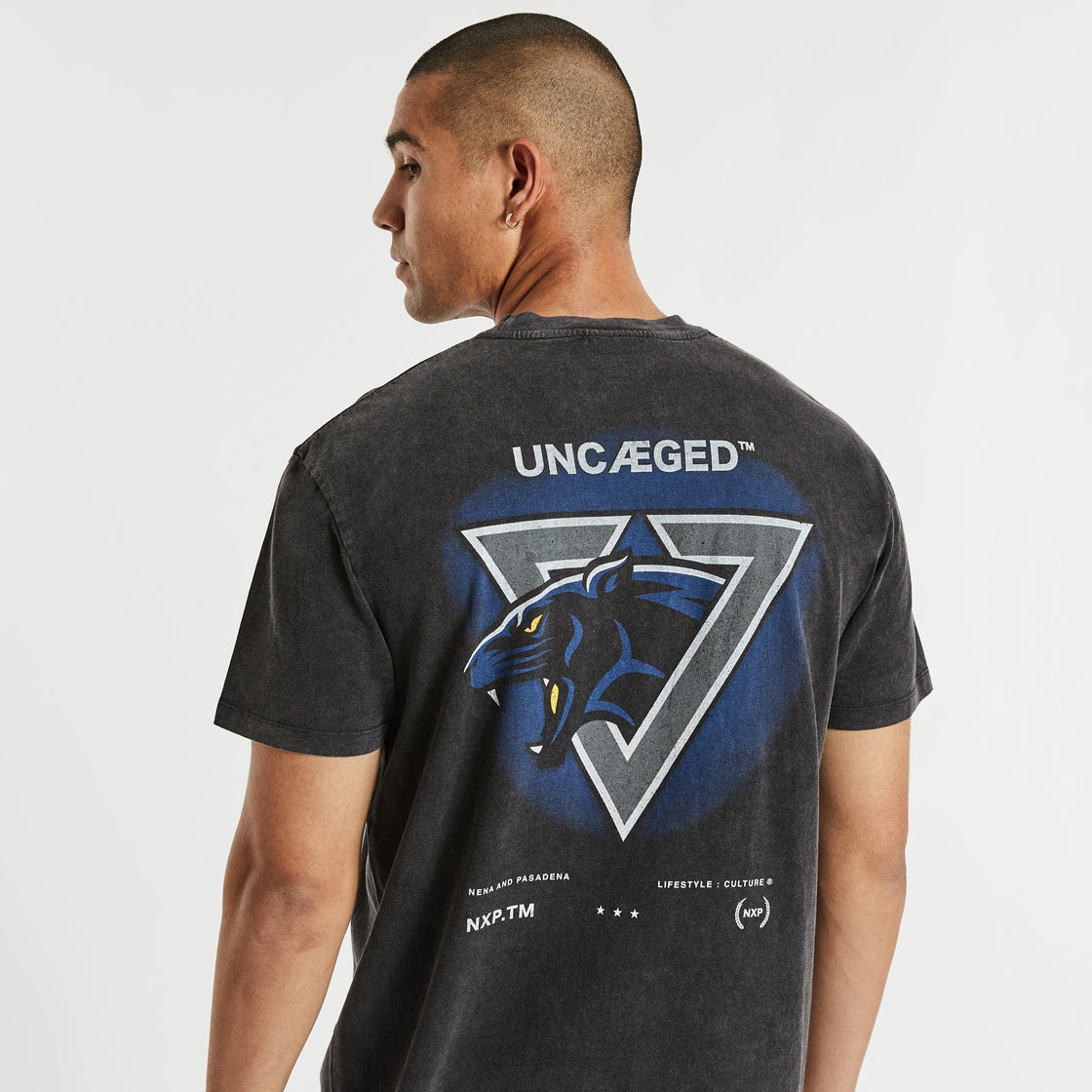 Uncaged Tee - Mineral Black