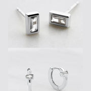 Elsie Lily Stud Set - Silver - Catani Clothing