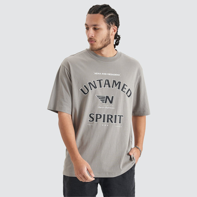 Untamed Heavy Oversized Tee - Moon Mist