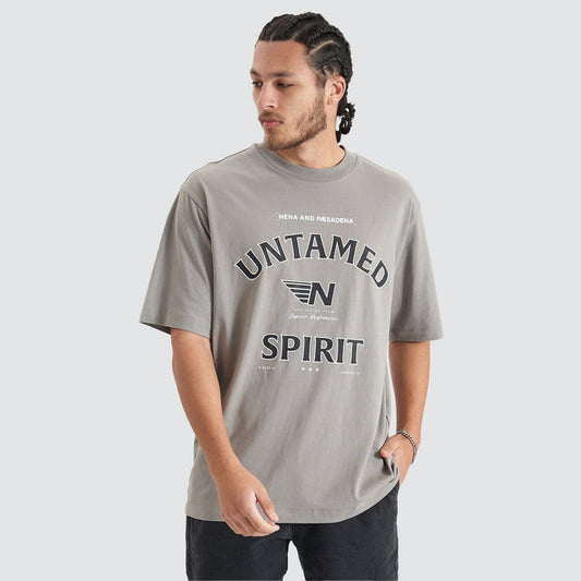 Untamed Heavy Oversized Tee - Moon Mist