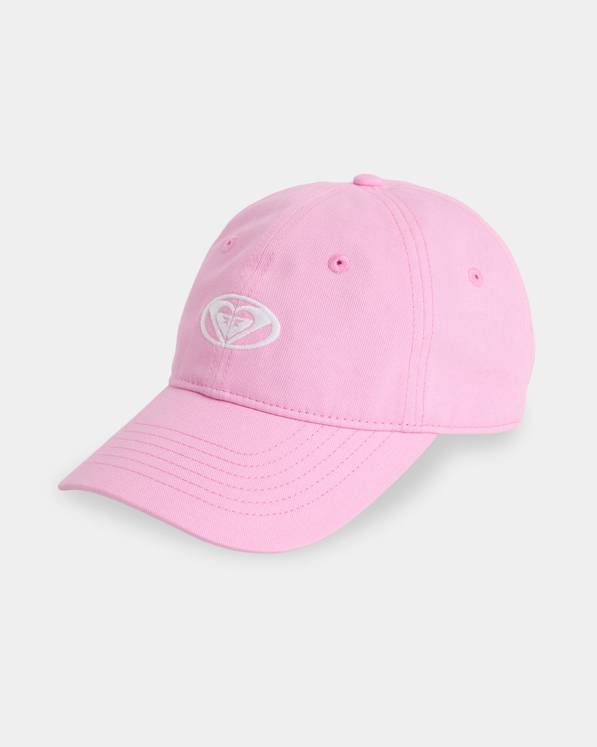 Roxy Swell Time Snapback Cap in pink frosting - front