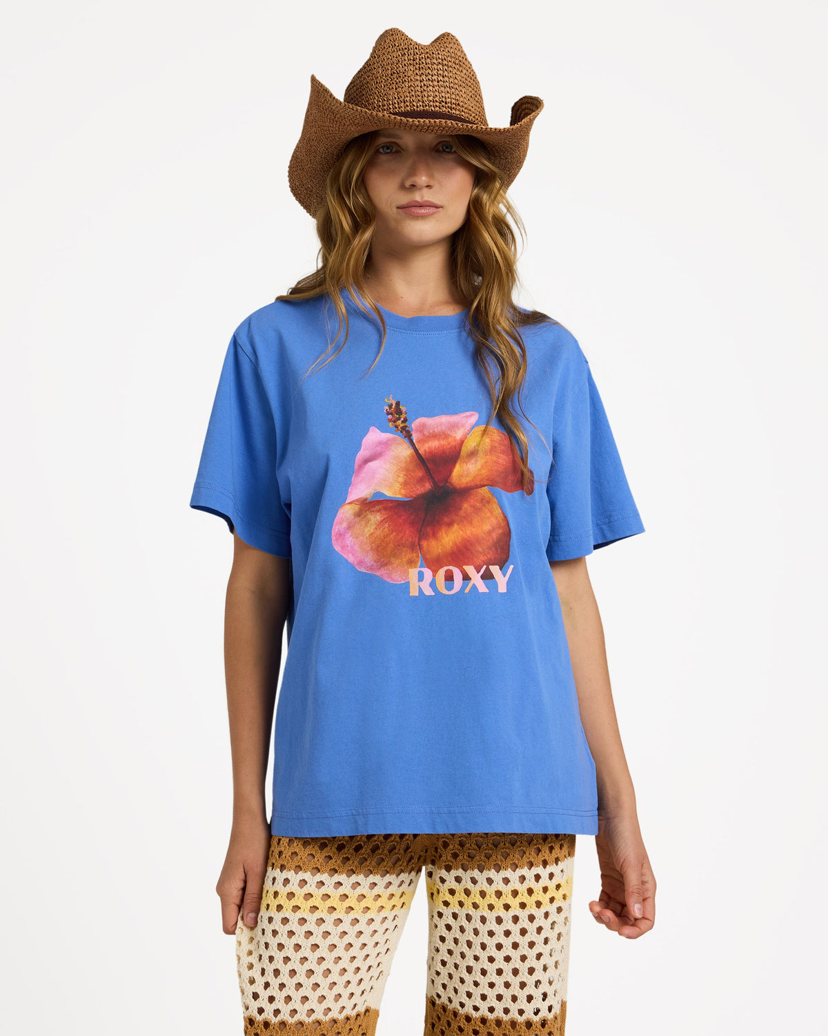 Roxy Love Always T-Shirt in cobalt - front