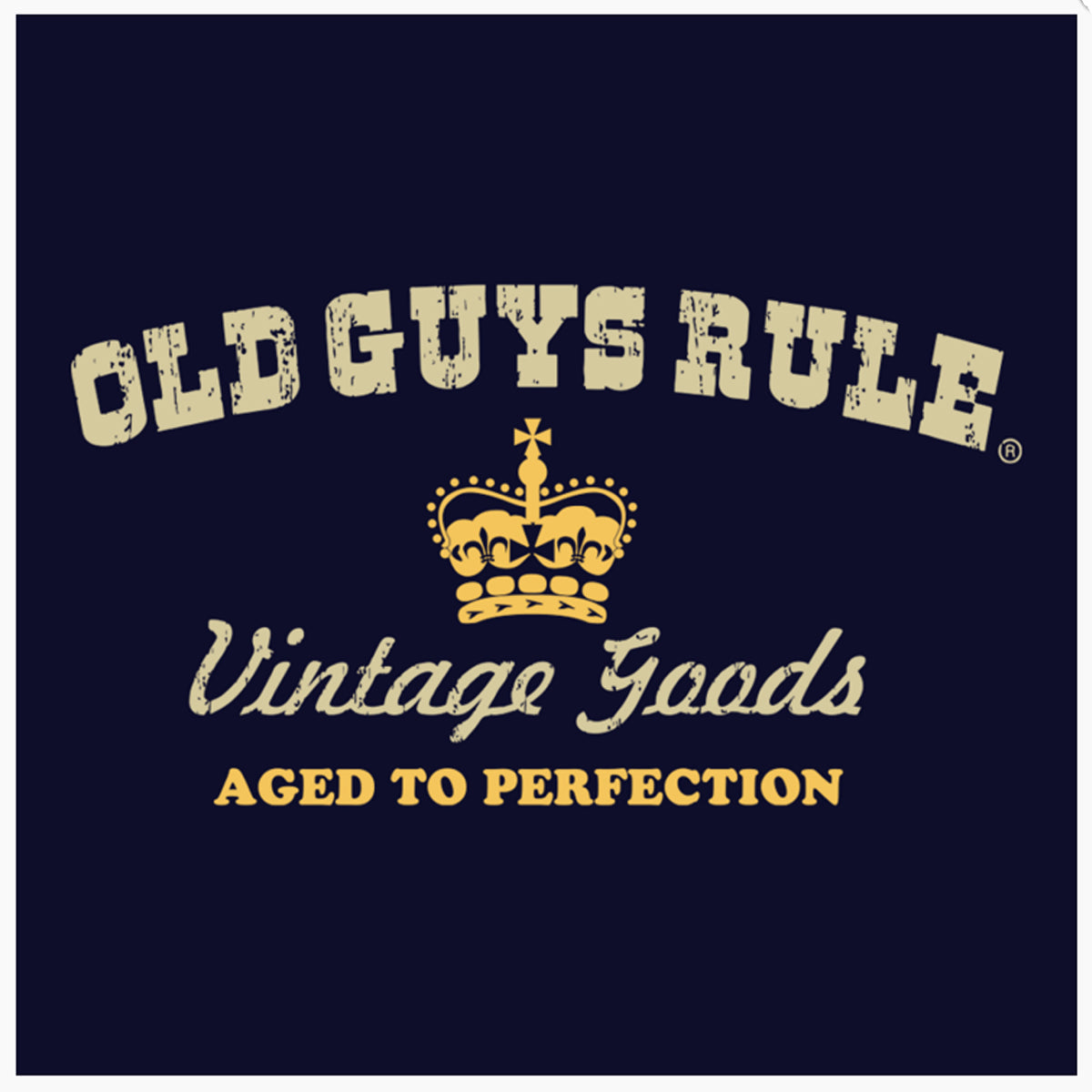 Vintage Label | Aged To Perfection Tee - Navy - Catani Clothing