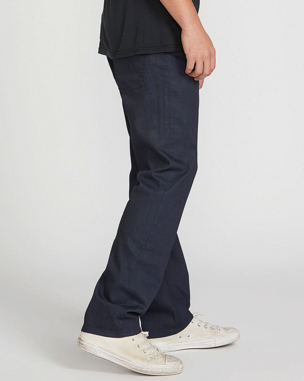 Volcom Solver Denim Jeans - Coated Indigo Wash (view 3)