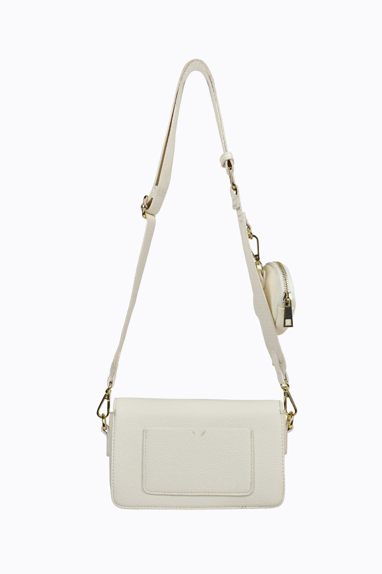 Peta + Jain Candi Flapover Crossbody - White Pebble / Gold (view 3)