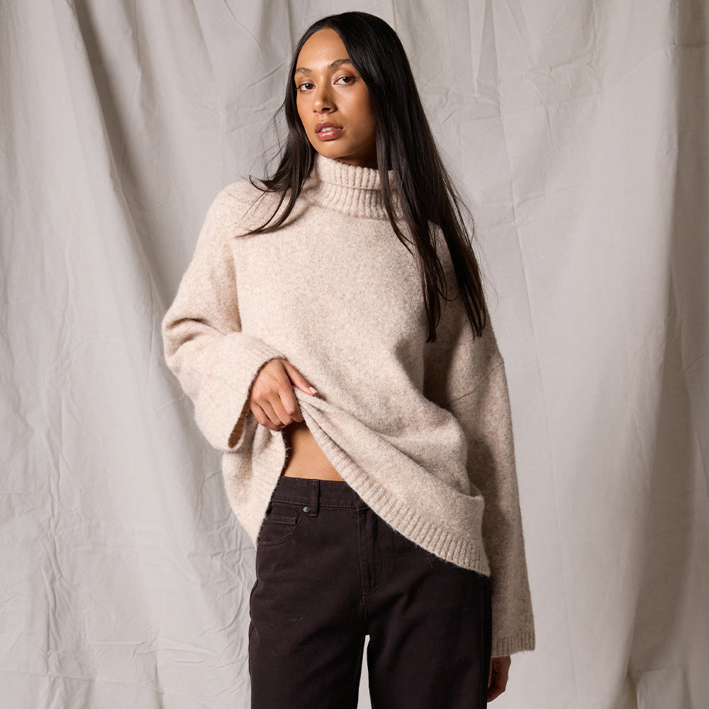Willow Knit Jumper - Oat - Catani Clothing