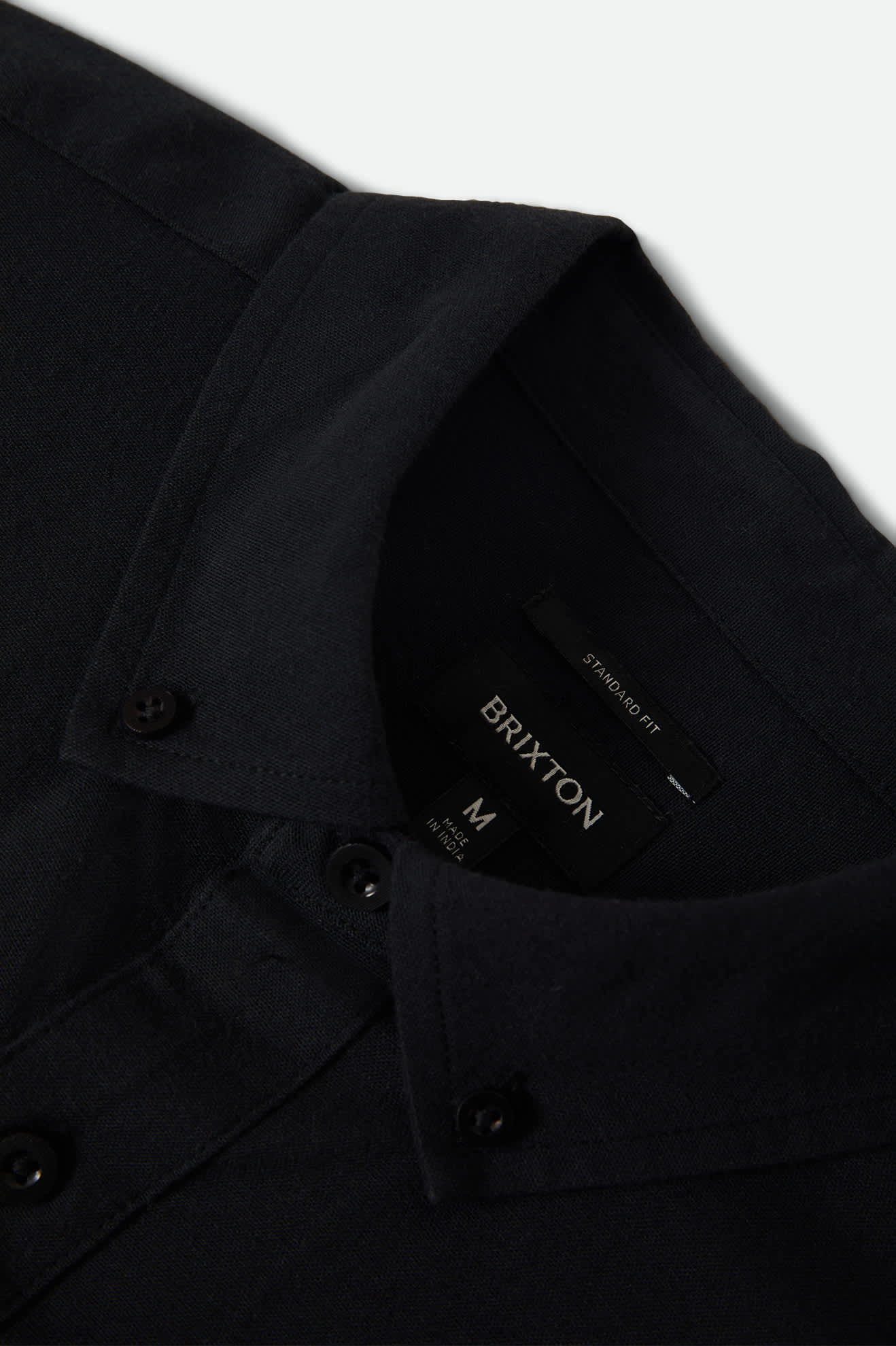 Brixton Sanford Oxford S/S Wvn - Black (view 12)
